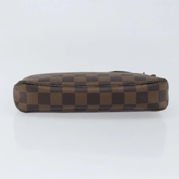 LOUIS VUITTON Damier Ebene Pochette Accessoires Pouch N41206 LV Auth 148145 - Picture 6 of 15